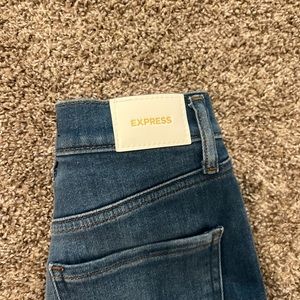 Express cropped skinny jeans